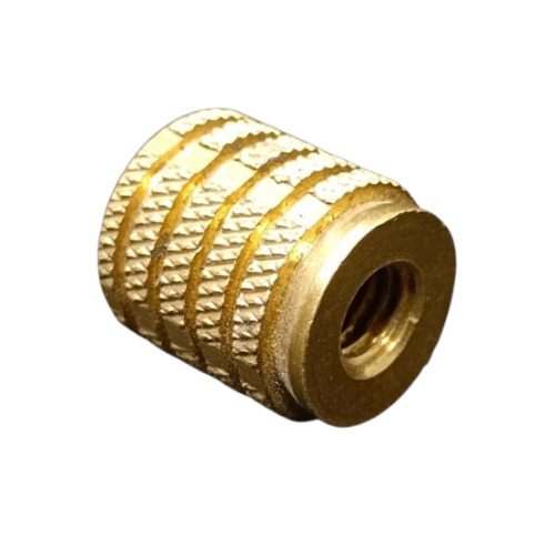 Round Brass Knurled Insert
