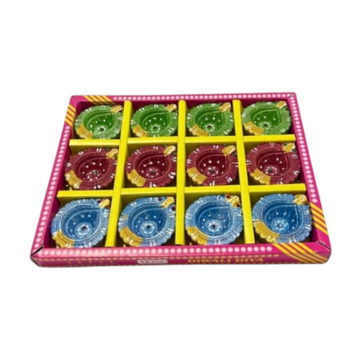 12 Pcs Color Design Diya