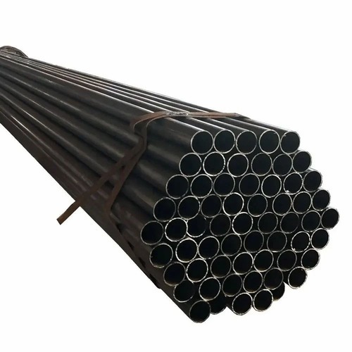 Carbon Steel Pipes - 1 Inch Diameter, 6 Meter Length, 5 mm Thickness, Round Shape | Hot Rolled, Galvanized, Shot Blasted Finish, Black Color, For Industrial Use
