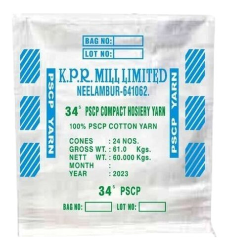 Hdpe Textile Yarn Packaging Bag - Color: White