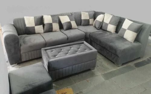 6 Seater Corner L Shape Sofa Set 
