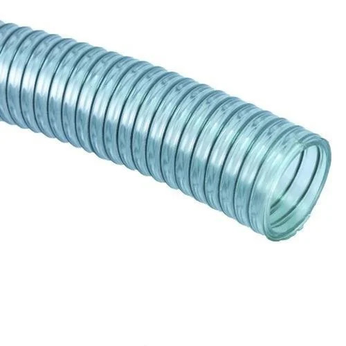 Transparent Pvc Flexible Spring Hose Pipe - Color: Blue
