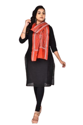 Blended Silk Kantha Stitch Stole 
