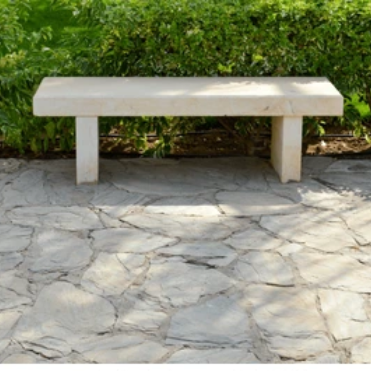 Marble Without Backrest Bench