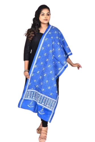 Pure Silk Kantha Stitch Stole