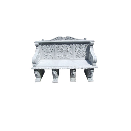 White Marble Bench