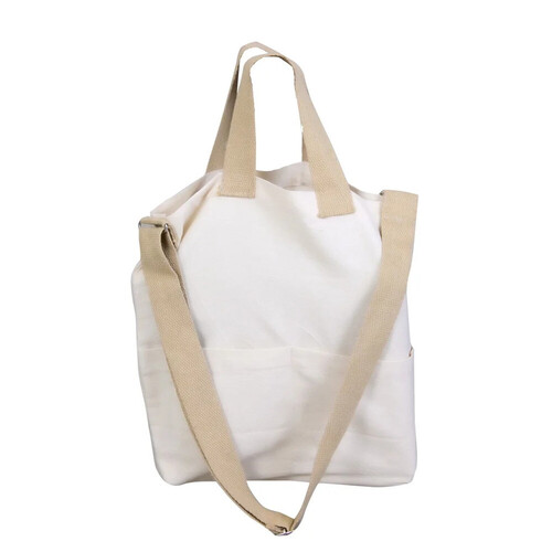 Plain Cotton Tote Bags - Color: White