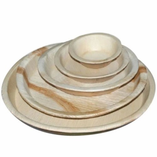 Plain Natural Areca Leaf Plates