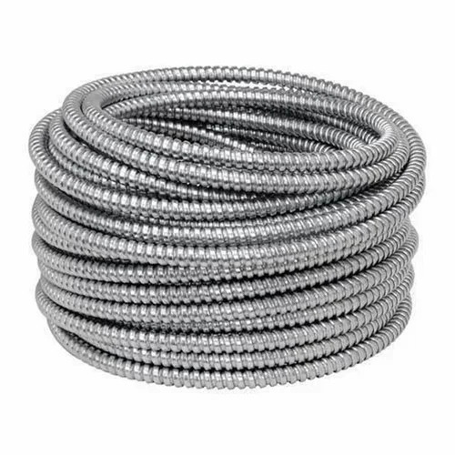 Round Gi Flexible Pipe - Color: Silver