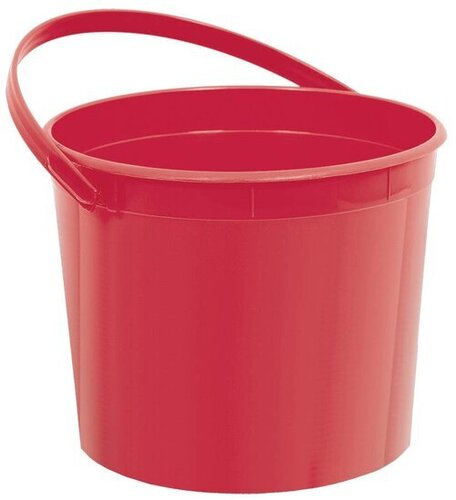 Red Plastic Bucket 