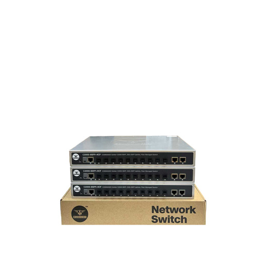 C2000-8sfp-4cf Commando Soldier C2000 8sfp 2sfp+2ge Uplinks Ac+Dc Managed Switch