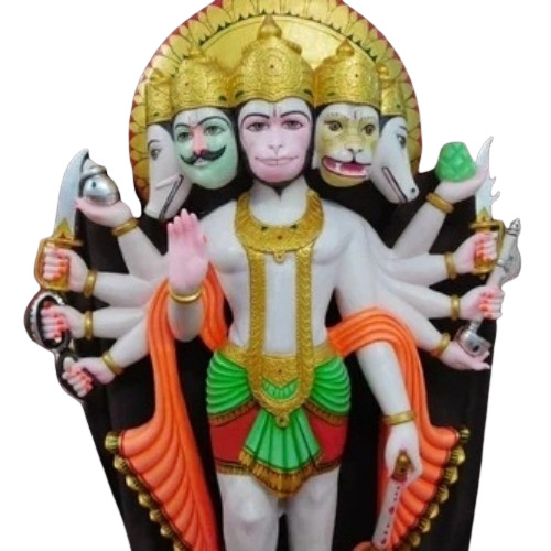 Marble Panchmukhi Hanuman Murti