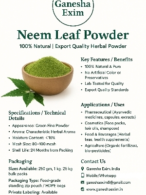 Neem Powder Export Quality