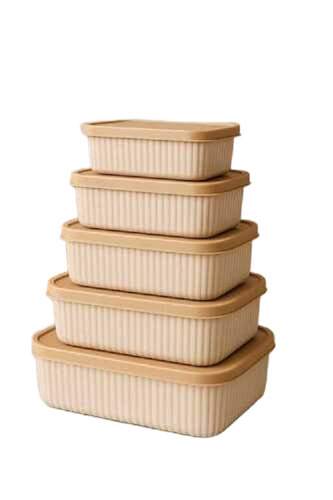 Rib Pack 5 Pcs Set - Color: Biege