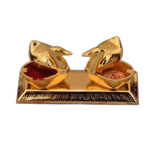 Brass Chandan Kumkum Box