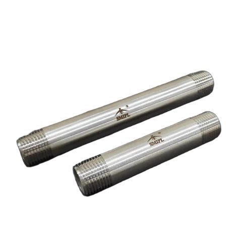 Stainless Steel Barrel Nipple - Coating Type: .Usually None; Sometimes Passivated Or Electropolished