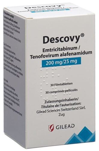 Descovy 200 Mg/25mg Tablets