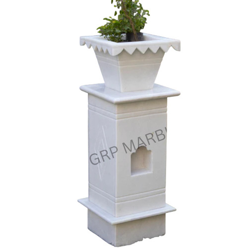 Marble Tulsi Planter