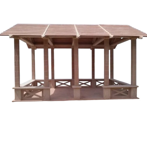 Stone Gazebo With Bench - Application: Garden