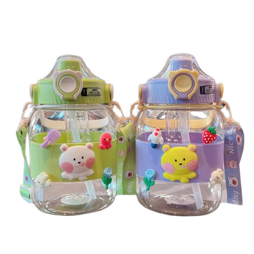 BPA-Free Kids Water Bottle with Straw leakproof Design