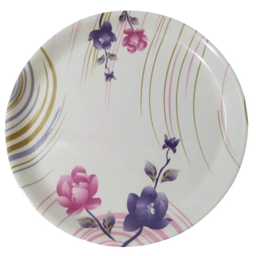 White Melamine Plates