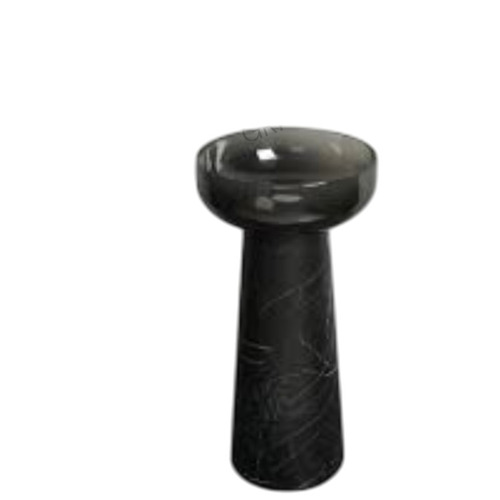Black Marble Pedestal Wash Basin