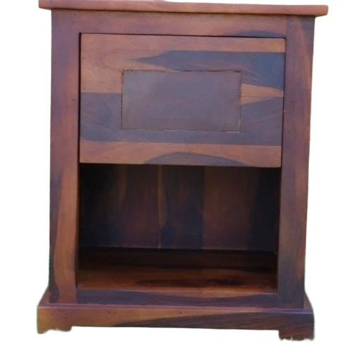 Brown Sheesham Wood Bedside Table 