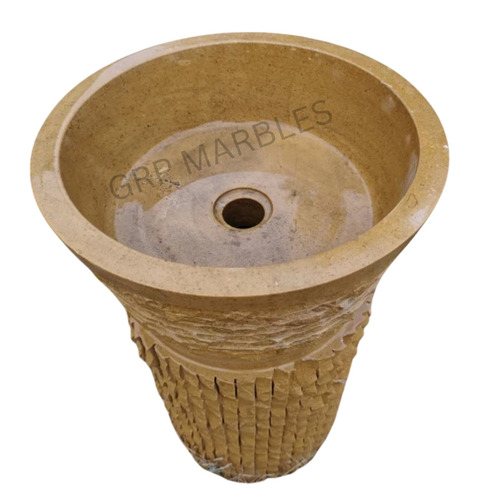 Sandstone Pedestal Wash Basin
