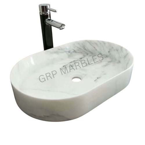 White Marble Wash Basin - Feature: Scratch Proof