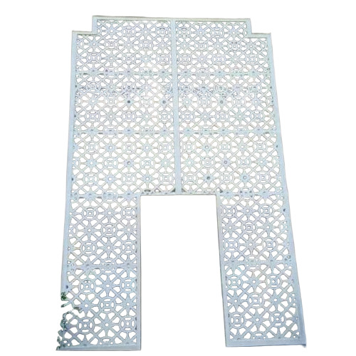 25 Mm White Colour Designer Grc Screen Jali