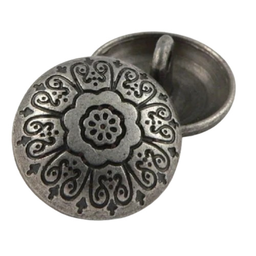 Round Fancy Metal Button