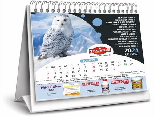 Table Top Printed Calendar