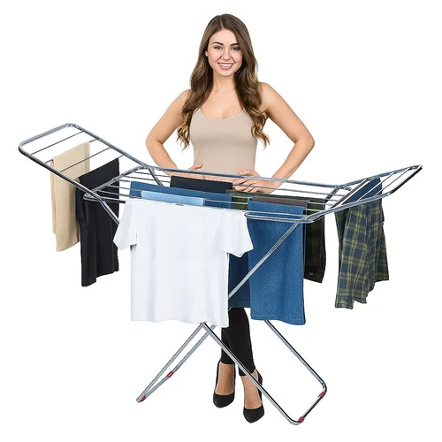 Aqua X Pure Stainless Cloth Drying Stand - Color: Silver