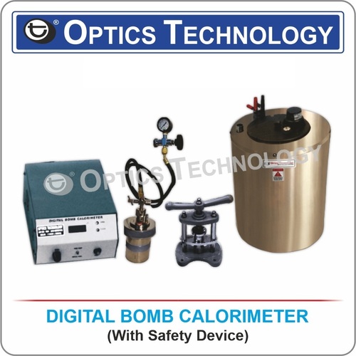 Digital Bomb Calorimeter With Safety Device - Accuracy: 0.001 C Â°C