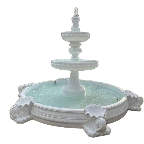 Outdoor Fountain - Color: White