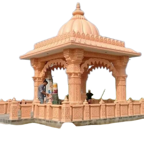 Outdoor Sandstone Temple - Color: Brown