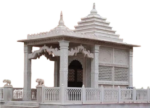 White Marble Outdoor Temple - Design Type: Outdoormarbletemple