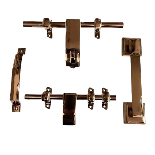 Nickel Finish Zinc Door Kit
