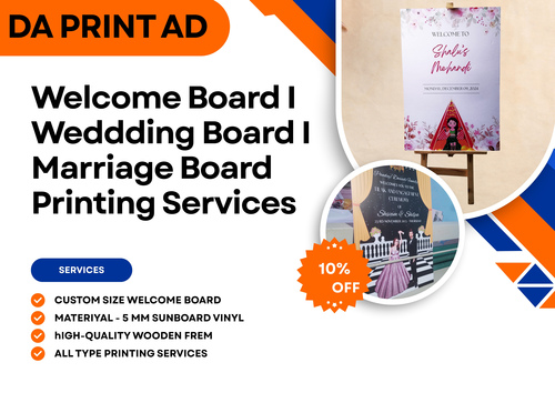Online Welcome Board Printing Services Noida