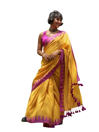 Pure Cotton Saree - Fabric Type: Art Silk
