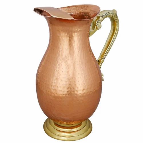 Copper Hammered Luxury Mughal Jug