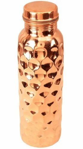 Pure Copper Hammered Luxury Water Bottle