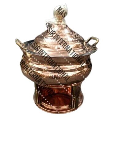Round Chafing Dish - Material: Copper