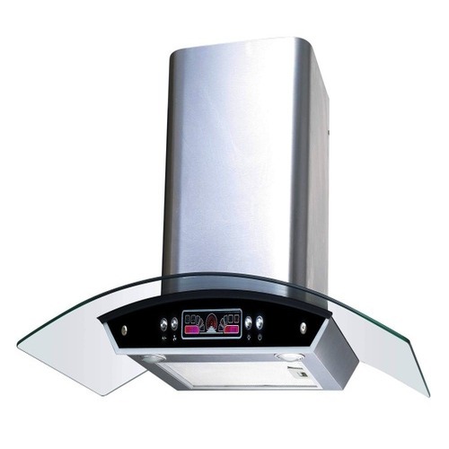 Glass Opening Kitchen Chimney