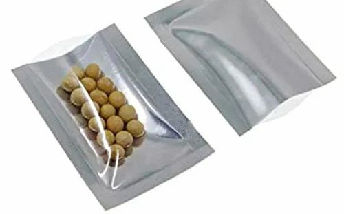 One Side Transparent One Side Silver Pouch