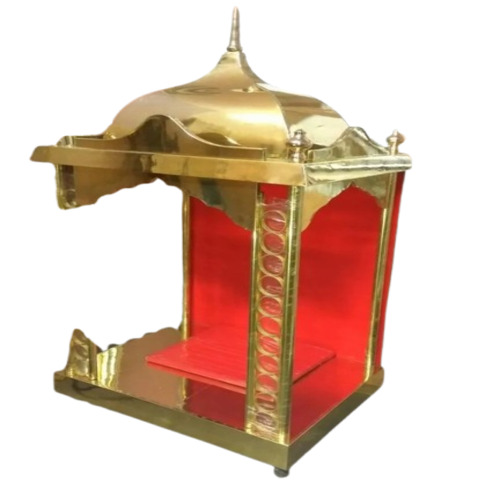 Original Wooden Brass Temple - Color: Multicolor
