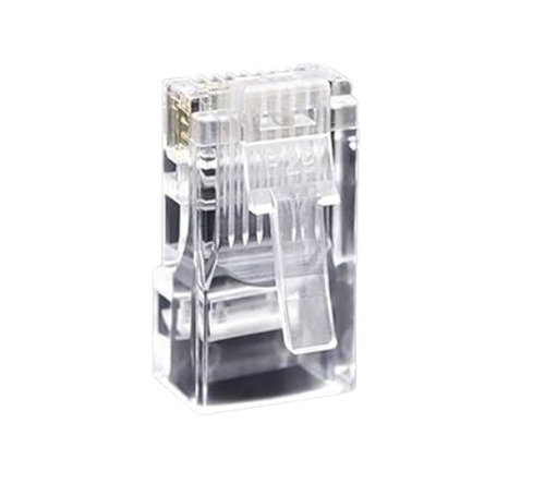 Cat 6 Pass-Through Connector, 100/Pack