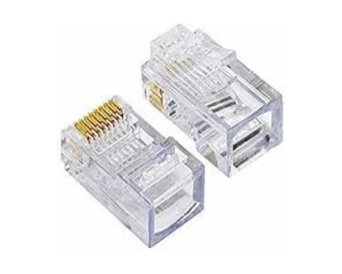 CAT6-RJ45-UTP CrystalX Cat6 RJ45 Unshielded Connector, 100/Pack