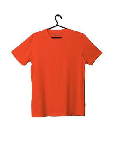 Orange Plain T-Shirt