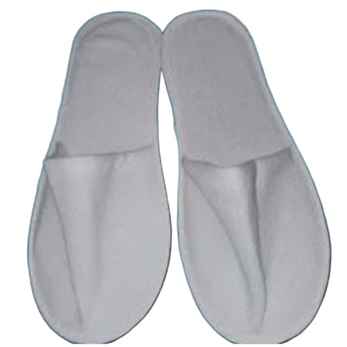 White Terry Towel Bathroom Slipper